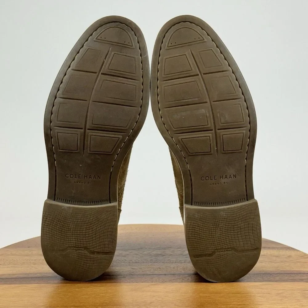 Mens Cole Haan Adams Grand Os Brown Leather Casual Chukka Ankle Boots Size 9.5 M